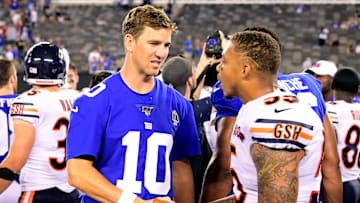 After reports of it surfaced, rumors that Eli Manning met with the Chicago Bears were debunked.