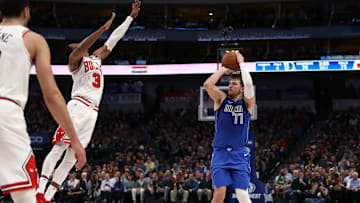 Doncic fue la gran figura de la jornada de la NBA del lunes con triple-doble ante Bulls