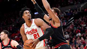 Hassan Whiteside en el partido ante Chicago Bulls 