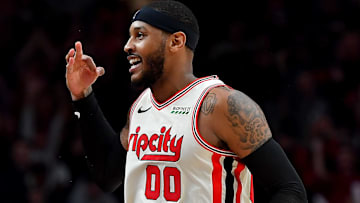 Carmelo Anthony durante un partido de NBA entre Chicago Bulls y Portland Trail Blazers