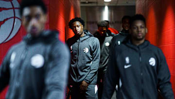 Chicago Bulls v Toronto Raptors locker room
