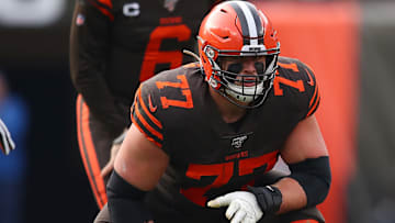 Cleveland Browns guard Wyatt Teller