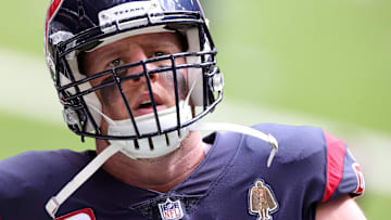 JJ Watt, looking tired.