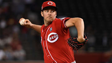 Trevor Bauer in action for the Cincinnati Reds