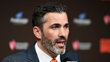 New Cleveland Browns head coach Kevin Stefanski speaks at his introductory press conference