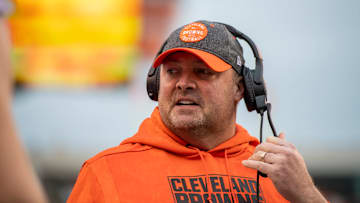 Freddie Kitchens on the sidelines for the Cleveland Browns