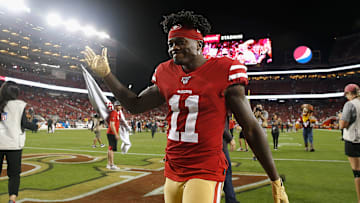 The San Francisco 49ers are reportedly looking to trade WR Marquise Goodwin.