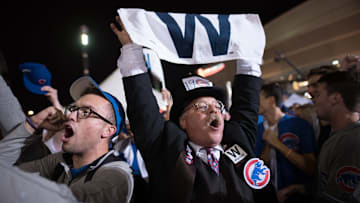 Cleveland Indians Fans Gather To The Final Game Of World Series Against The Chicago Cubs