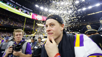 LSU QB Joe Burrow after winning National Title over Clemson