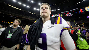 Joe Burrow after defeating Clemson in the National Championship Game