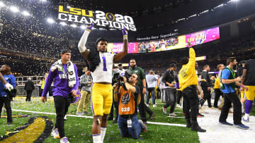 National Champions LSU after winning this year's College Football Playoffs 
