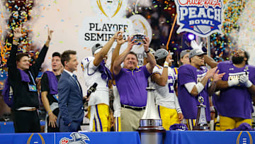 LSU head coach Ed Orgeron