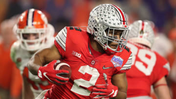 Ohio State RB JK Dobbins is visiting the Miami Dolphins.
