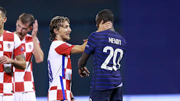 Modric y Mendy se vieron las caras en el Croacia-Francia