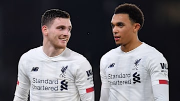 Andrew Robertson dan Trent Alexander-Arnold Andrew Robertson dan Trent Alexander-Arnold