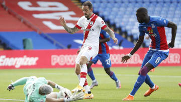 Danny Ings was stifled by the Palace backline