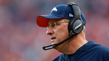 Denver Broncos head coach Vic Fangio on the sideline vs. the Detroit Lions