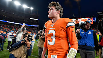 Drew Lock after the Broncos win over the Lions in Week 16. 
