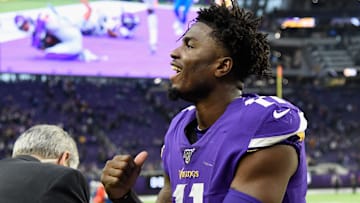 Minnesota Vikings wide receiver Laquon Treadwell on the sidelines against the Detroit Lions