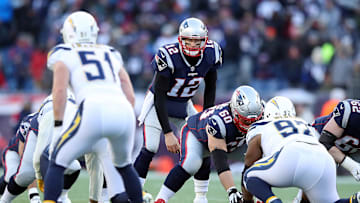 New England Patriots QB Tom Brady vs the Los Angeles Chargers