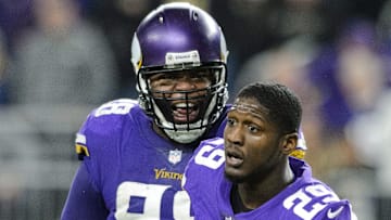Minnesota Vikings defensive tackle Linval Joseph and cornerback Xavier Rhodes