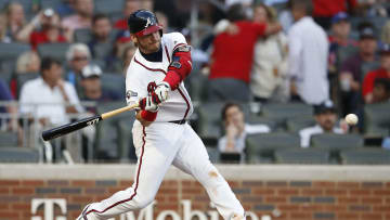 Braves Josh Donaldson at the plate