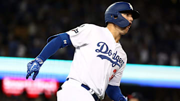 Dodgers slugger Joc Pederson against the Nationals in the NLDS