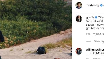 Rob Gronkowski comments interesting math equations on Tom Brady's Instagram post.