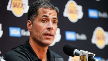 Earvin "Magic" Johnson & Rob Pelinka Los Angeles Lakers Media Availability