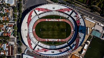 El Estadio Monumental, a la espera del reinicio del fútbol.