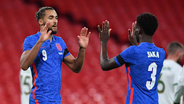 Dominic Calvert-Lewin scored from the spot for England 