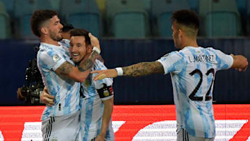 FBL-2021-COPA AMERICA-ARG-ECU - Lautaro y De Paul, al límite de amarillas.