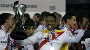 Carbonero en la cima de su carrera al ser campeón con River en 2014