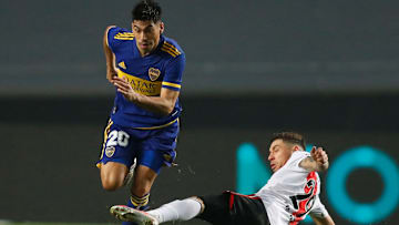 Juan Ramírez jugando en Boca Juniors