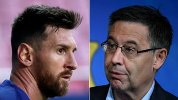 Messi y Bartomeu