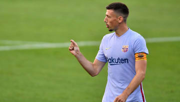 Lenglet capitaneando al Barcelona