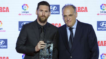 Tebas y Messi