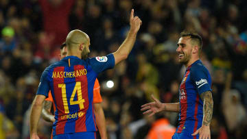 Mascherano pudo sacarse las ganas de meter un gol con el Barcelona