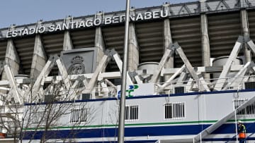 El estadio Santiago Bernabéu sigue en obras