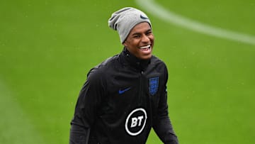 Marcus Rashford in England training Marcus Rashford in England training