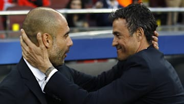 Guardiola y Luis Enrique ganaron el triplete con el FC Barcelona