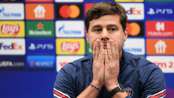 Mauricio Pochetino en conférence de presse. 