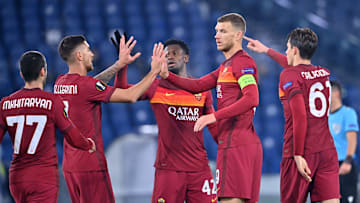 L'esultanza della Roma contro lo Young Boys L'esultanza della Roma contro lo Young Boys