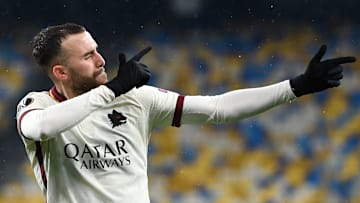 L'esultanza di Mayoral L'esultanza di Mayoral