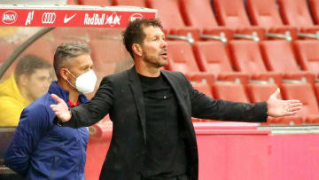 Simeone en el primer amistoso de la temporada