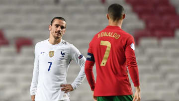 Antoine Griezmann y Cristiano Ronaldo 