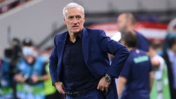 Didier Deschamps avec l'équipe de France 