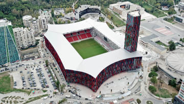 Das Air Albani Stadium in Tirana, wo das Finale der ECL stattfindet.