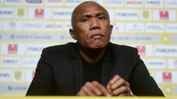 Antoine Kombouaré présenté à la presse ce mercredi.