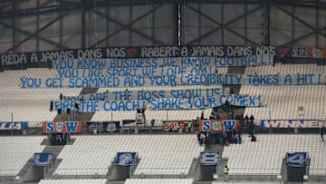 Immer wieder protestieren die Fans in Marseille gegen ihren Präsidenten.